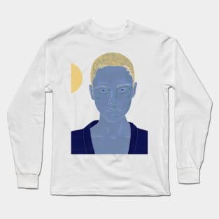 short hair woman Long Sleeve T-Shirt